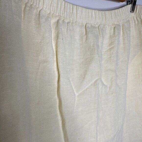 Vintage Maxi Linen Skirt Pockets Beach Women’s M Minimalist Boho 32-36” Waist - Picture 4 of 6